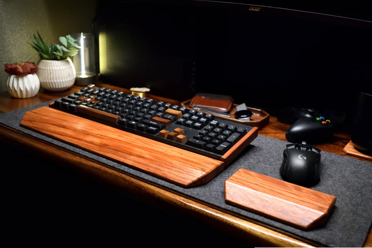 Hardwood Mouse Wrist Rest | Solid Wood Ergonomic Support, Custom Engraving