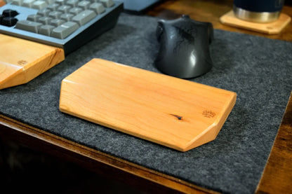 Hardwood Mouse Wrist Rest | Solid Wood Ergonomic Support, Custom Engraving