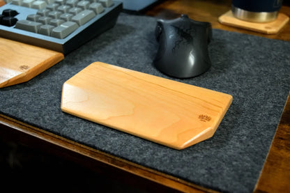 Hardwood Mouse Wrist Rest | Solid Wood Ergonomic Support, Custom Engraving
