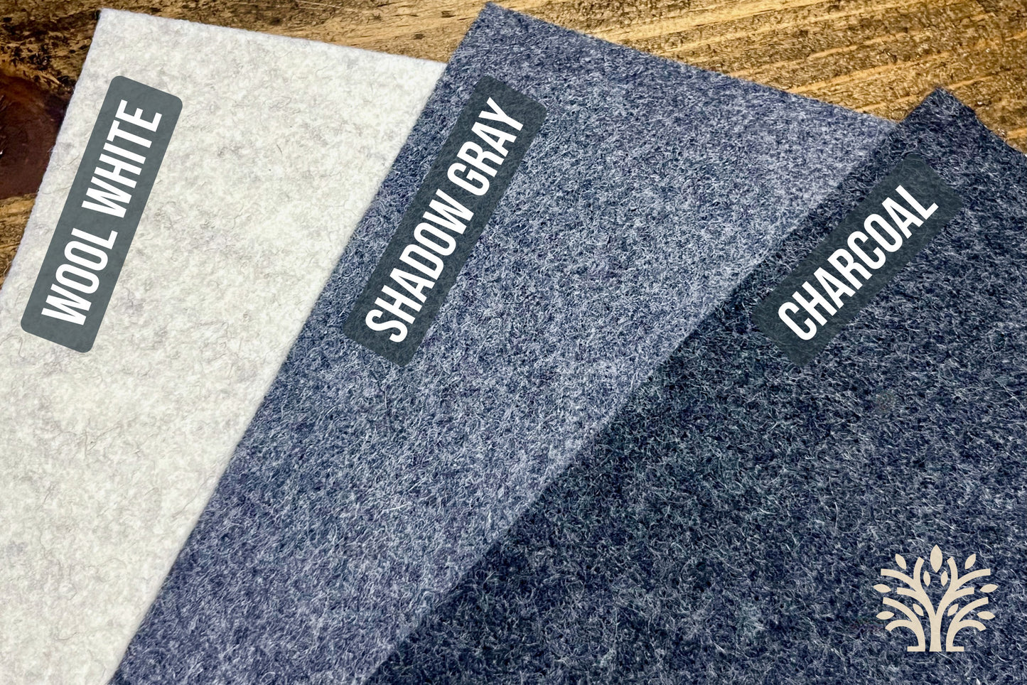 Wool Felt Coasters with Cork Backing | Thick, Protective Drink Coasters (Set of 4)