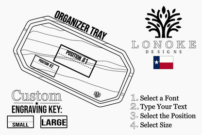 Hardwood Organizer Tray