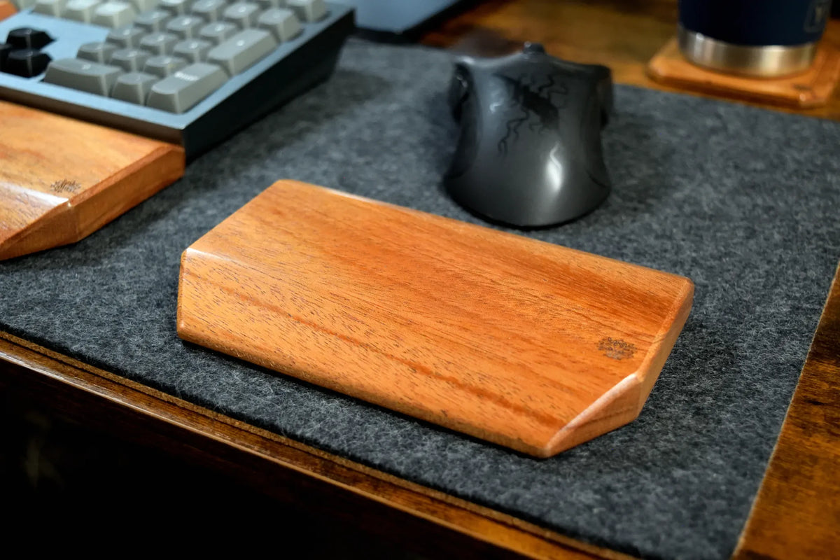 Hardwood Mouse Wrist Rest | Solid Wood Ergonomic Support, Custom Engraving