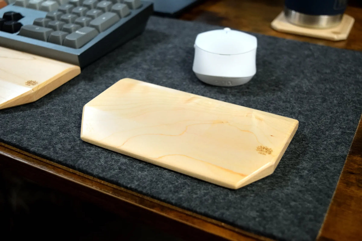 Hardwood Mouse Wrist Rest | Solid Wood Ergonomic Support, Custom Engraving