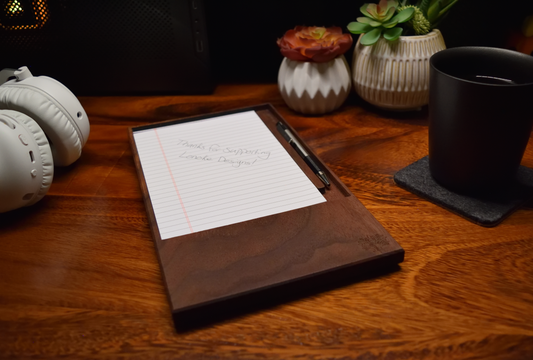 Notepad Holder - Walnut