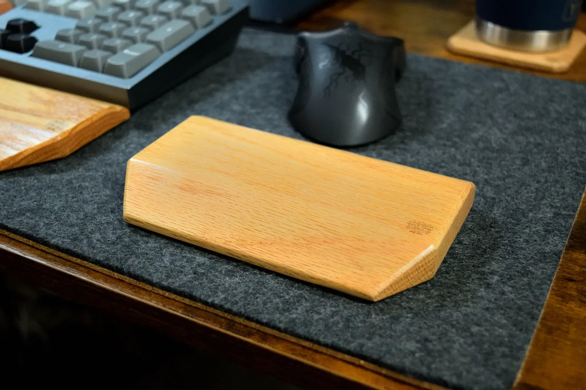 Hardwood Mouse Wrist Rest | Solid Wood Ergonomic Support, Custom Engraving