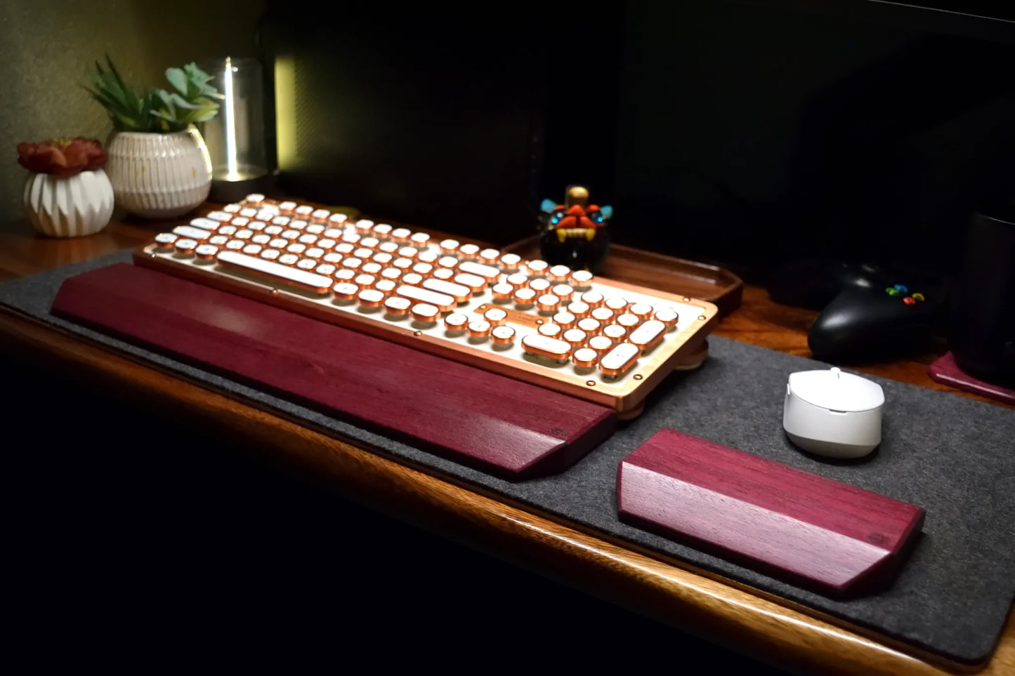 Hardwood Mouse Wrist Rest | Solid Wood Ergonomic Support, Custom Engraving