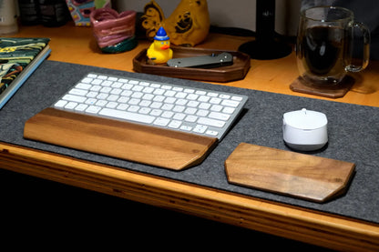 Hardwood Mouse Wrist Rest | Solid Wood Ergonomic Support, Custom Engraving