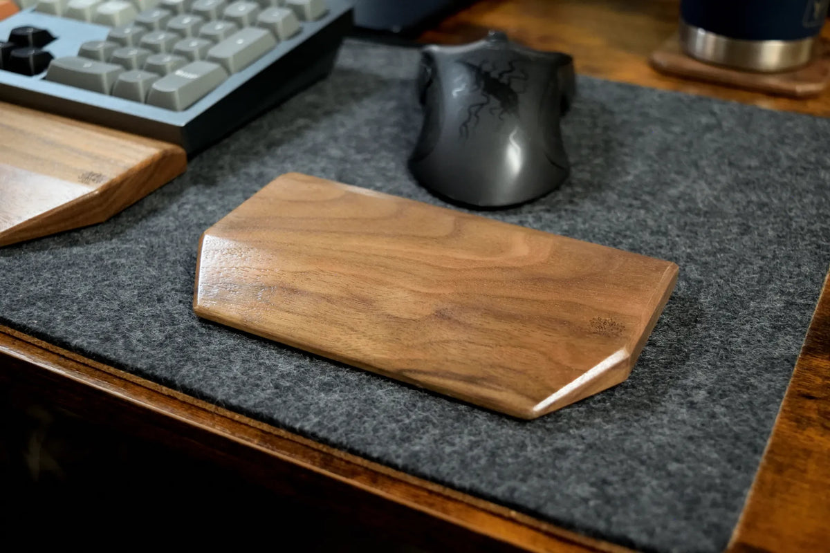 Hardwood Mouse Wrist Rest | Solid Wood Ergonomic Support, Custom Engraving