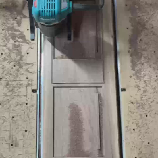 Video of the manufacturing process of the Lonoke Designs' walnut notepad holder. Includes walnut being cut on a CNC-router and laser engraving.